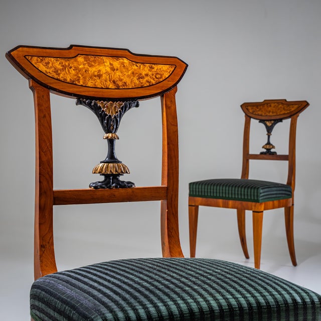 Early 19th Century Pair of Neoclassical Chairs, Southern Germany, circa 1815 For Sale - Image 5 of 8