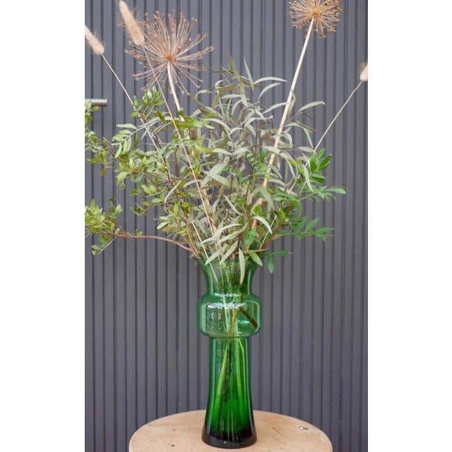 1970s Large Green Tang-Li Vase by Morales Schildt for Kosta For Sale - Image 5 of 17