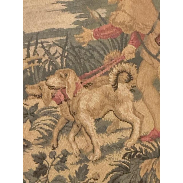 Vintage Aubusson Jaquar Tapestry, 1950s For Sale - Image 12 of 15