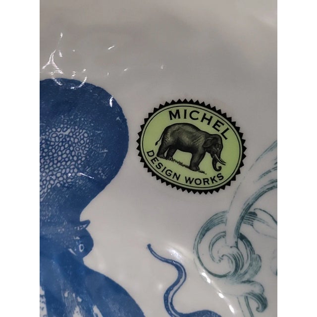 Michel Design Works Blue Octopus Platter Melamine For Sale In San Francisco - Image 6 of 6