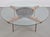 Round Glass Coffee Table with Wood X-Base, 1970 For Sale - Image 14 of 17