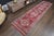 1970s Vintage Turkish Oushak Handmade Wool Cotton Pink Runner Rug For Sale - Image 4 of 11