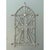 Vintage Architectural Element Metal Cross Window Grate For Sale - Image 9 of 12