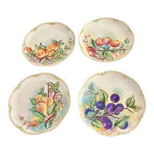 Mid 20th Century Vintage Haviland Fruit Salad/Desert Plates - Set of 4