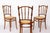Vintage Austrian Bentwood Chairs from Jacob & Josef Kohn, 1950s, Set of 4 For Sale - Image 6 of 10