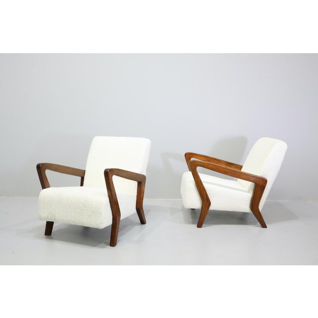 Mid-Century Modern Armchairs by Gio Ponti, Italy, 1950, Set of 2 For Sale - Image 3 of 18