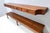 Vintage Entryway Set of Wall Mirror, Walnut Console and Bench, Italy, 1959, Set of 3 For Sale - Image 10 of 18