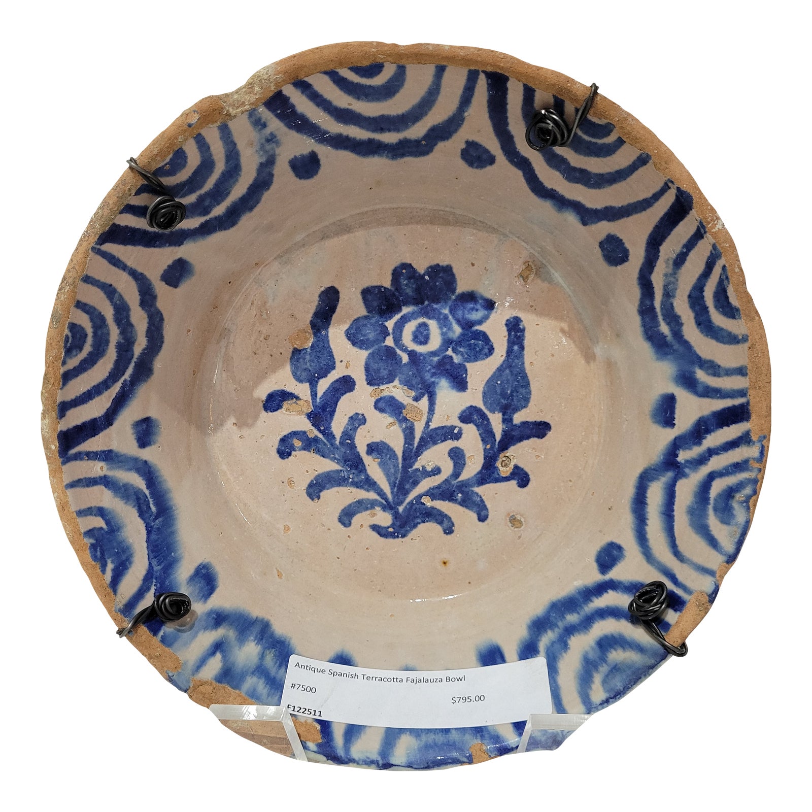 Mid 18th Century Spanish Ceramic Fajalauza Bowl From Granada Chairish