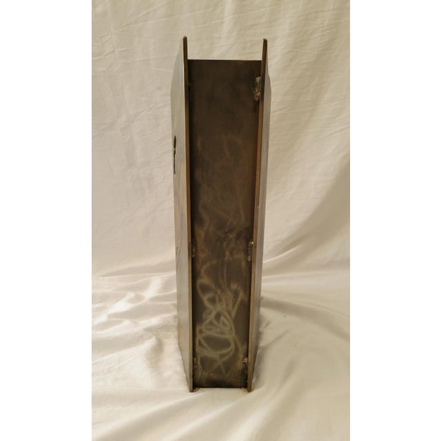 Michael Burns Brutalist Torch Cut Vase For Sale - Image 4 of 10