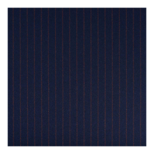 Schumacher Boyd Wool Pinstripe Fabric In Navy