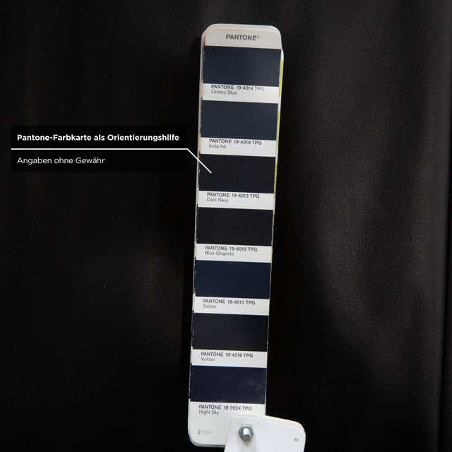 Rossini 3-Seater Sofa in Dark Blue Leather from Koinor For Sale - Image 11 of 15