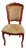 French Louis XV Style Cabriolet Chairs with Upholstery, 1950s, Set of 4 For Sale