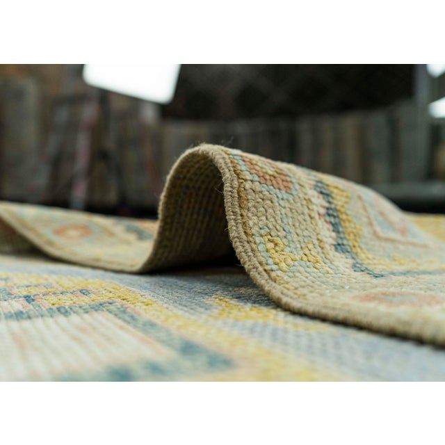Textile Turkish Oushak Rug 3' x 6'7" #19229 For Sale - Image 7 of 8