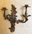 Chinoiserie Pair of Vintage Chinoiserie Figural Gilt Metal Candle Wall Sconces For Sale - Image 3 of 12