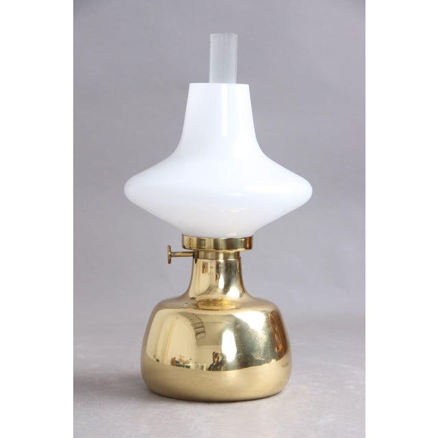 Henning Koppel designed this beautiful, classic oil lamp in 1961 for Louis Poulsen Denmark. The lamp is in very good, used...
