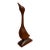 Mid-Century Modern Hand-Carved Wooden Bird Sculpture For Sale