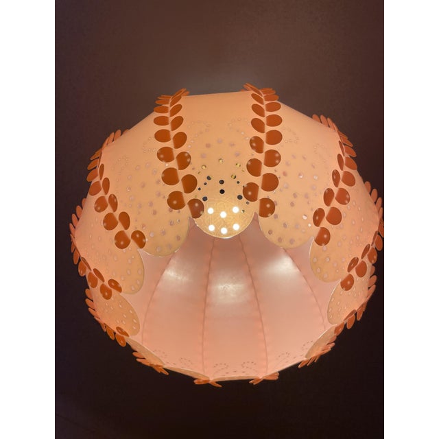 Large Danish Modern Coral Acrylic Modular Hanging Light, Ukraine, 1970s For Sale - Image 11 of 18
