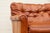 Wood Vintage 1970s Honey Tan Leather Sofa | Tufted Feather Cushion Sofa, American Mid-Century Lounge Seating For Sale - Image 7 of 18