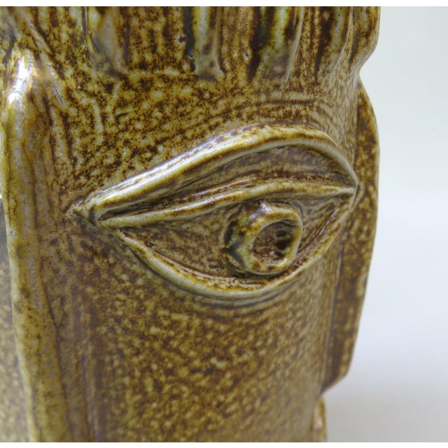 Vintage Handmade Four Faces Vase in Ceramic, 1960s For Sale - Image 10 of 18