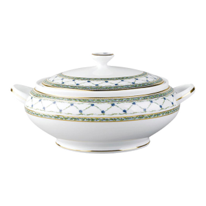 1980s Morning Glory by Raynaud Limoges Soup Tureen Art Nouveau Style