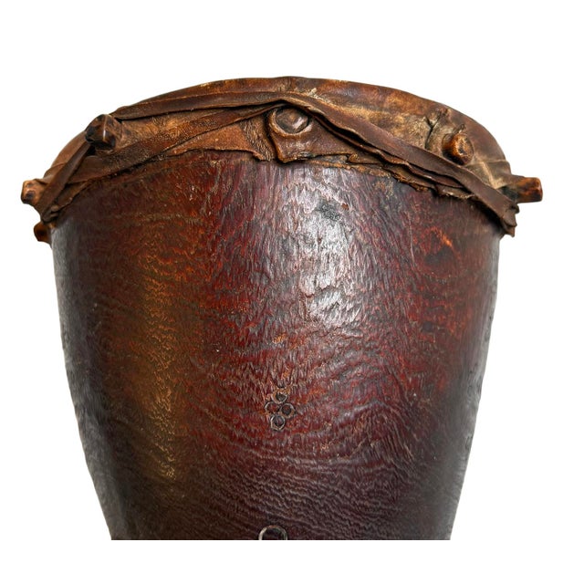 Antique Rare Pygmy Drum Late 1800s For Sale - Image 4 of 8