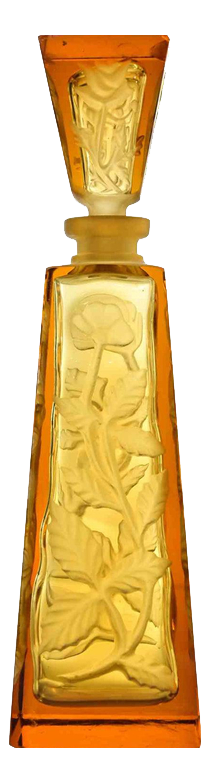 Art Nouveau French Glass Vase by Lanier, 1930s