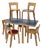Dl82 Folding Table and 65 Chairs by Alvar Aalto for Artek 1960s, Set of 7 For Sale