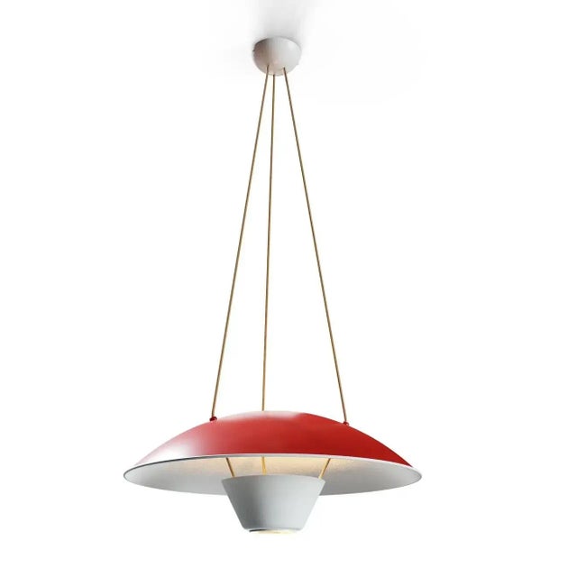 White Michel Mortier M4 Suspension Lamp in White for Disderot For Sale - Image 8 of 10