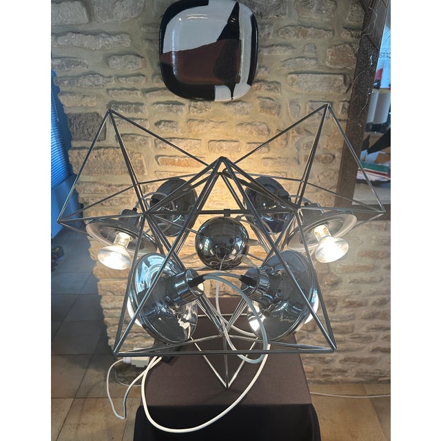 Polyhedra Sculpture Lamp from Guzzini, 1971 For Sale - Image 15 of 18
