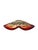 Glass Mid 20th Century Italian Murano Art Glass Folded Edge Bowl W/ Ruby Rim For Sale - Image 7 of 10