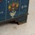 1926 Original Blue Hand-Painted Pine Flat Top Trunk For Sale - Image 14 of 15