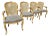 Mid 20th Century French Provincial Louis XV Style Cane Backed Fauteuils Arm Chairs For Sale