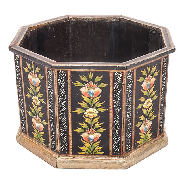 Antique Wooden Plant Pot, 1900s For Sale