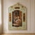 French French-Style Decorative Wall Panel With Gold Leaf Frame – Romantic European Scene For Sale - Image 3 of 3