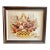 Mid 20th Century Floral Crewel Embroidered Yarn Art, Framed For Sale