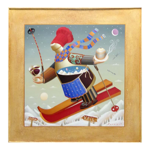 Anton Arkhipov "Vail Special" Original Art on Canvas Hand Signed Custom Frame