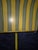 Metal Vintage Postmodern Striped Tôle Planter Cachepot With Brass Bun Feet Fd For Sale - Image 7 of 10