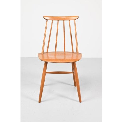 Ilmari Tapiovaara Mid-Century Modern Dining Chairs by Ilmari Tapiovaara, Set of 6 For Sale - Image 4 of 12