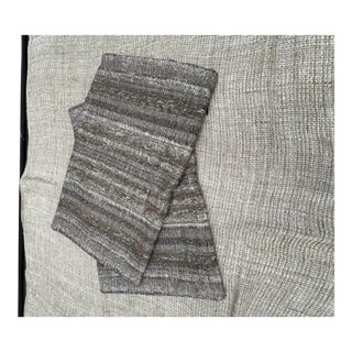 Rh Restoration Hardware Ria Stripe Pillow Covers Set of 2 | 13" X 21" Lumbar | Burnt Caramel For Sale
