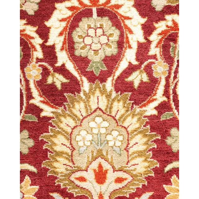 Traditional Mogul, One-of-a-Kind Hand-Knotted Area Rug in Red, 8' 2" x 10' 5" For Sale - Image 3 of 8