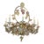 Vintage French Maison Bagues Crystal and Amethyst Flower Basket Chandelier For Sale