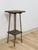 Petite Antique Spool Leg Side Table Two Tier Plant Stand, Pedestal, Wooden Top For Sale - Image 9 of 14