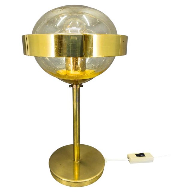 Space Age Glass Table Lamp from Kamenický Šenov, 1970s For Sale - Image 11 of 11
