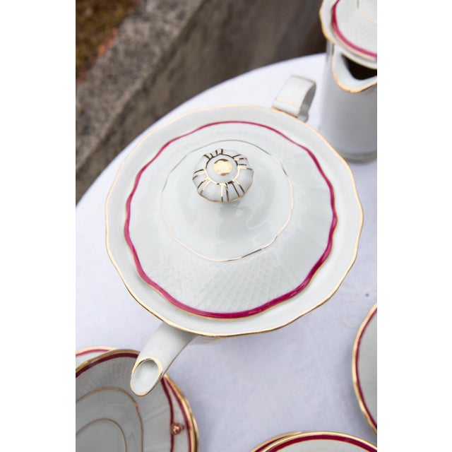 Bernardaud Limoges Porcelain Tea Set for Eight People, 1940s, Set of 21 For Sale - Image 4 of 7