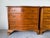 Pair of Vintage Hathaway’s Mahogany Serpentine Front Chest of Drawers With White Marble Top For Sale - Image 4 of 12