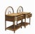 1960s Nighstands in Rattan and Bamboo from Dal Vera, 1960s, Set of 2 For Sale - Image 5 of 6