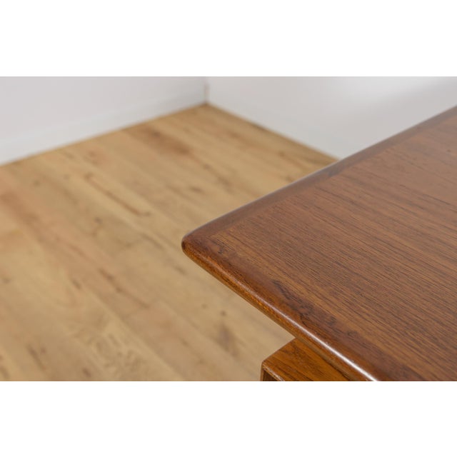 Mid-Century Teak Model 75 Freestanding Desk from Omann Jun, Denmark, 1950s For Sale - Image 12 of 18
