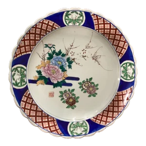 Antique Large Scale Japanese Imari Porcelain Platter