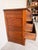 Vintage American Traditional Three Drawer Chest With Brass Handles For Sale - Image 9 of 17