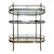 Vintage Chrome & Glass 3-Tiered Modern Bar Cart For Sale